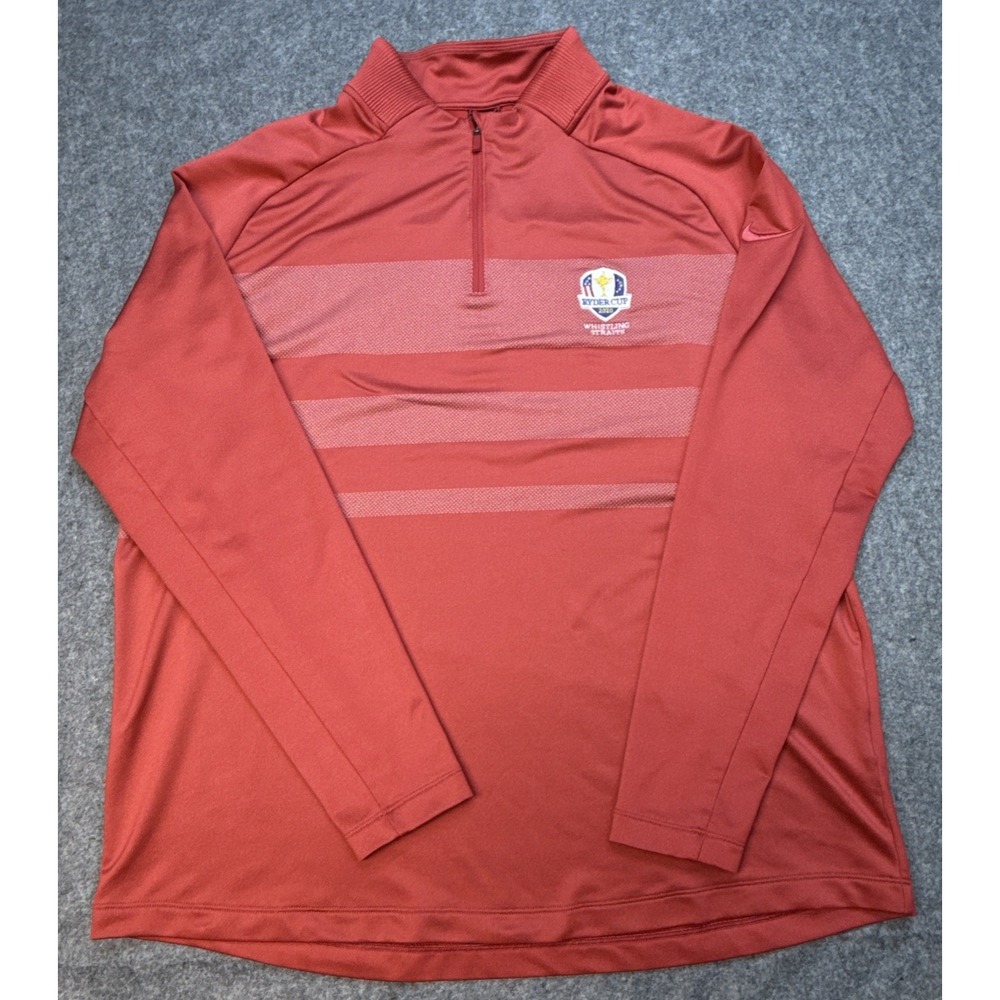 Nike Dri-Fit  1/4 Zip Mens L Long Sleeve Pullover Ryder Cup Whistling Straits